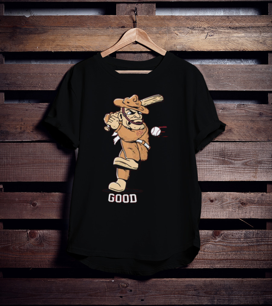 Tam Baseball Good Cowpoke Batter Action T-Shirt