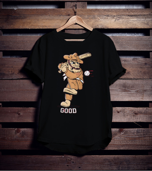 Tam Baseball Good Cowpoke Batter Action T-Shirt