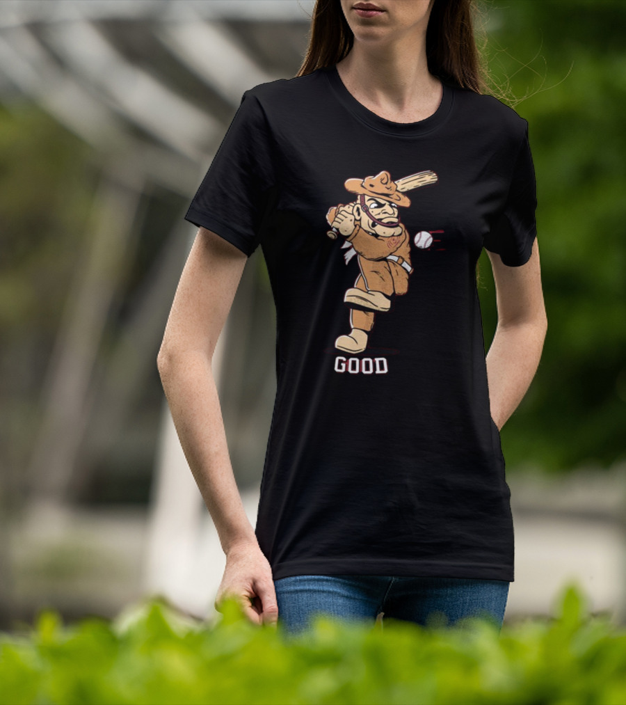 Tam Baseball Good Cowpoke Batter Action T-Shirt