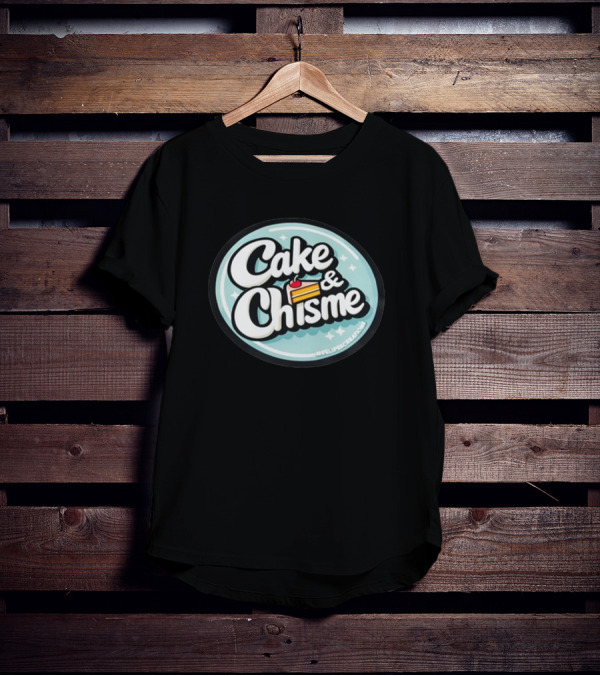 Cake And Chisme Felipe’S Creations Sticker Text With Cake Slice T-Shirt