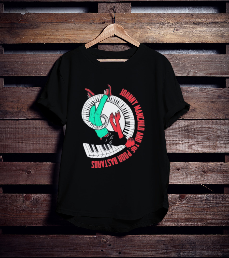 Johnny Manchild And The Poor Bastards Spiral Keyboard T-Shirt