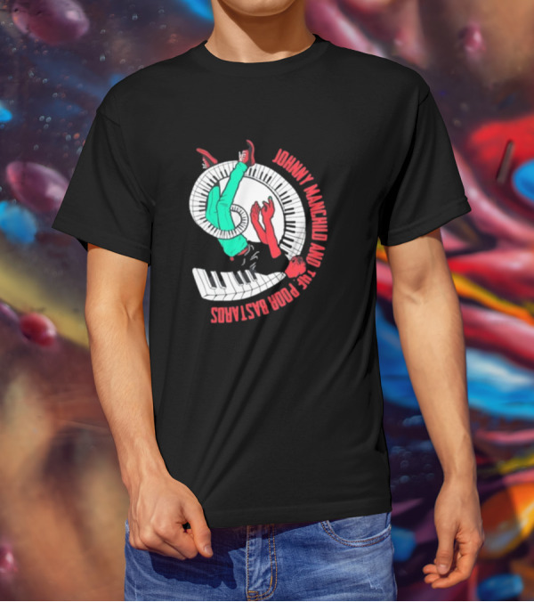 Johnny Manchild And The Poor Bastards Spiral Keyboard T-Shirt