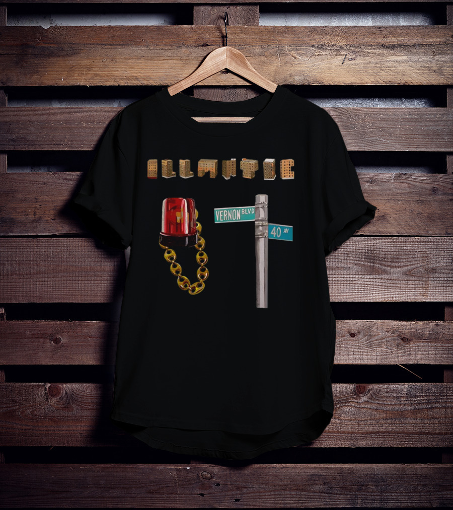 Illmatic 30 Years Vernon Blvd 40 Av Red Alarm Chain T-Shirt