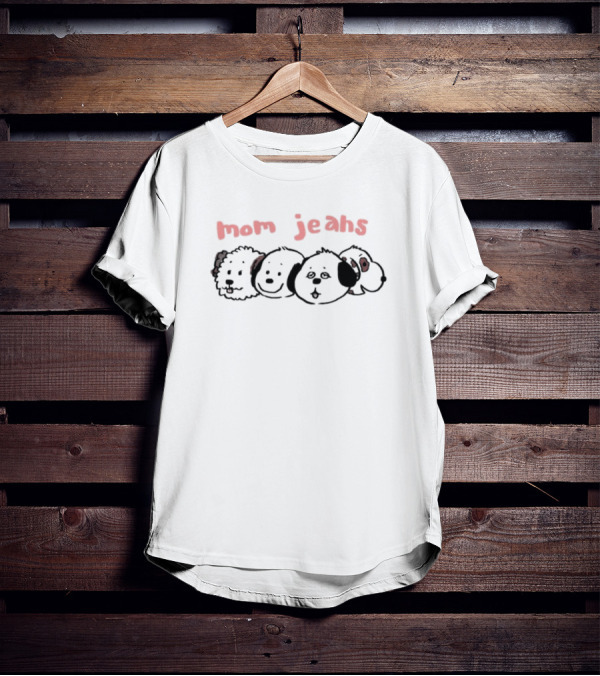 Honeytv X Momjeans Ca Mom Jeans Mj Puppy Mom Jeans Cartoon Dogs T-Shirt