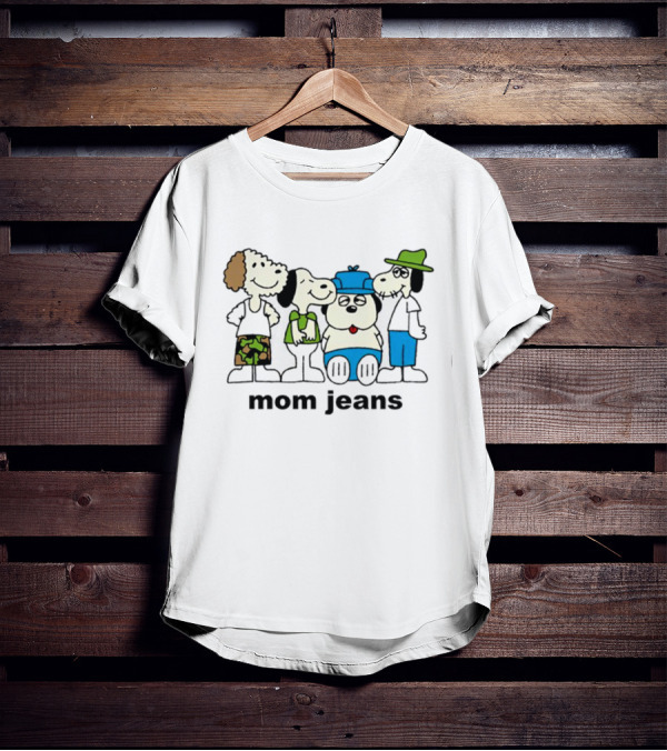 Mom Jeans Snoopy Group Cartoon T-Shirt