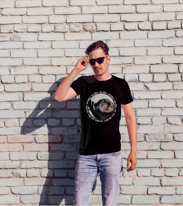 Theironycloset Pedro Raccoon Face Circle T-Shirt