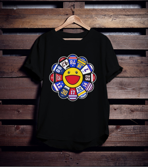 Happy Earth Day Buffalo Flower Sports Jersey Numbers Smiling Face T-Shirt
