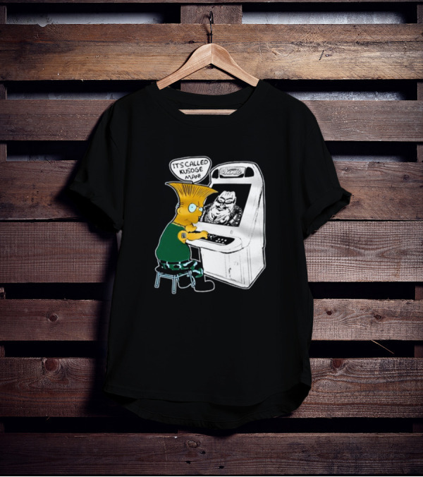 Simption Arcade Gamer It's Called Kusoge Man T-Shirt