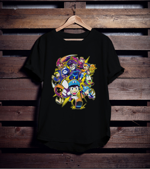 SMG4 All Stars Character Ensemble Gaming Collage T-Shirt