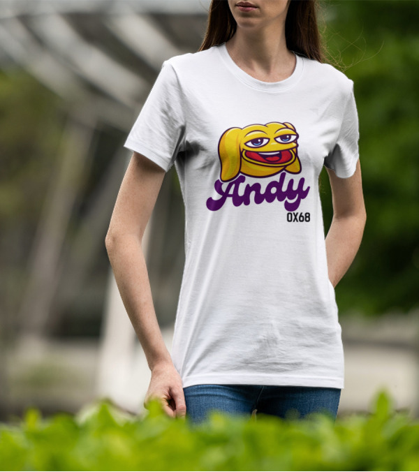 Andy Ox68 Emoji Face Yellow Dog T-Shirt
