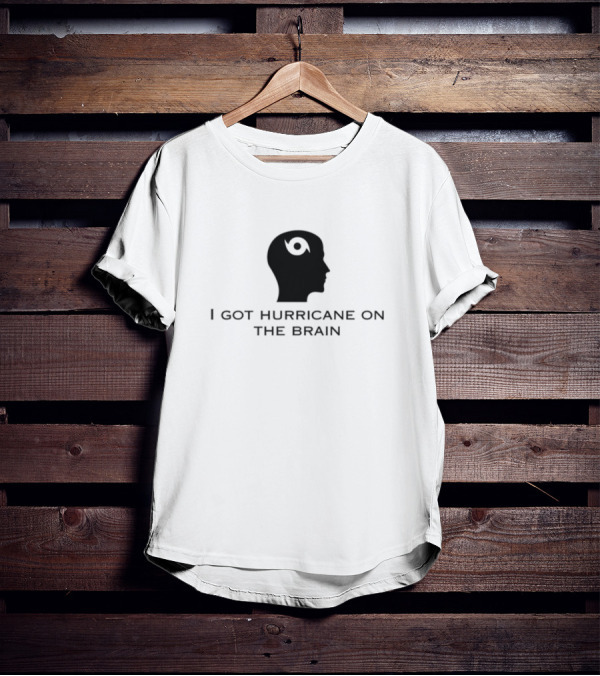 Helicity I Got Hurricane On The Brain Iconic Head T-Shirt