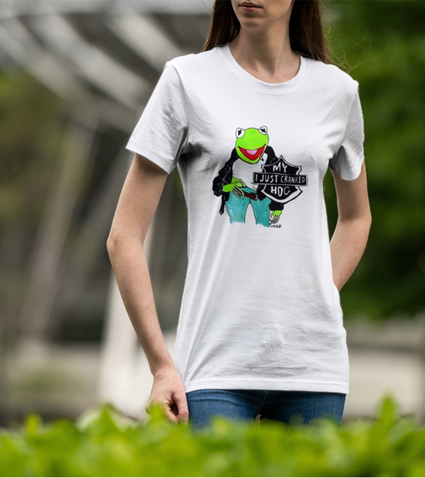 Matt Gray My I Just Cranked Hog Kermit Biker T-Shirt