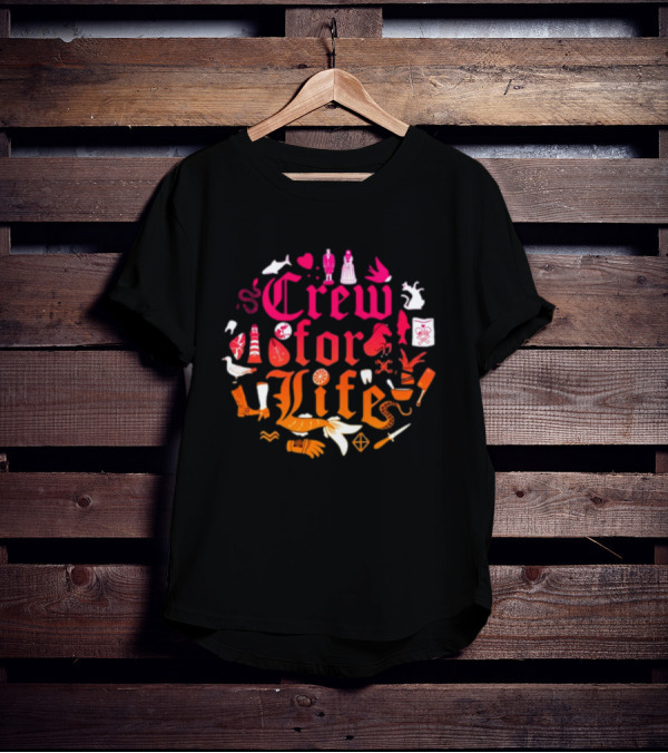 Crew For Life Nautical Icons And Symbols Collection T-Shirt