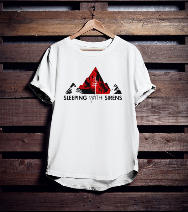 Sleeping With Sirens Red Mountain Tree T-Shirt
