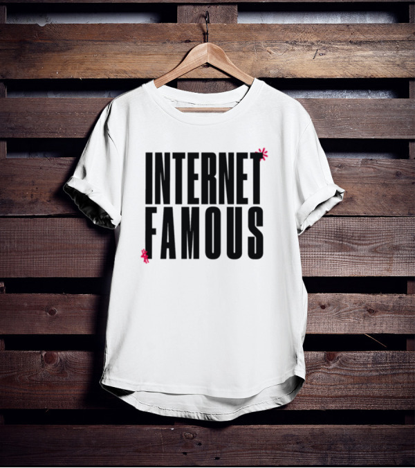 INTERNET FAMOUS Icon Black Red Accents T-Shirt
