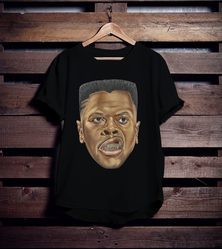 Adam Ottavino Rocking Patrick Ewing Iconic Face T-Shirt