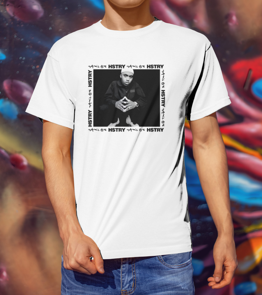 Hstry X Jamil Gs Hip Hop 50 Nas 90s Rap T-Shirt