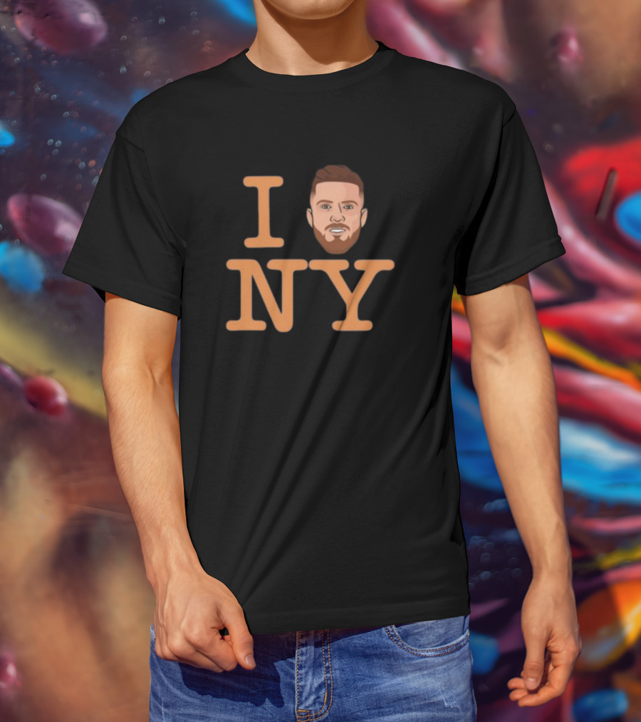 I Heart New York With Cartoon Face T-Shirt