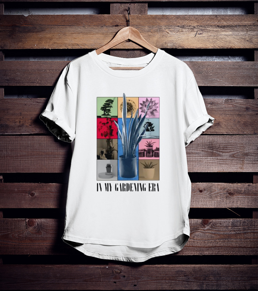 In My Gardening Era Vibrant Plant Montage T-Shirt
