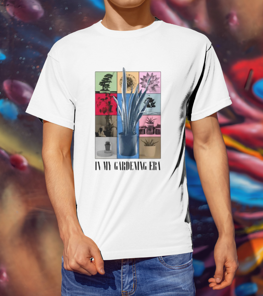 In My Gardening Era Vibrant Plant Montage T-Shirt