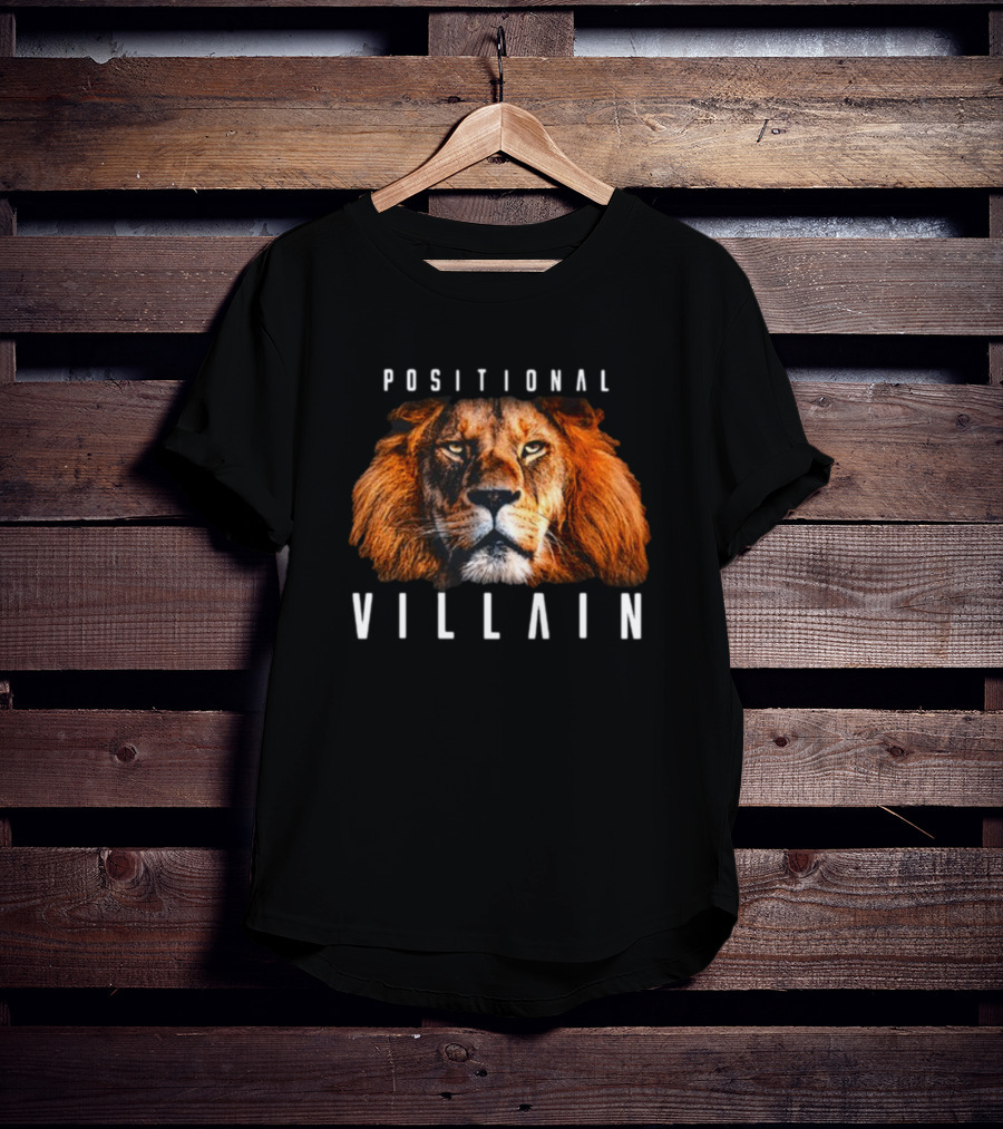 Positional Villain Lion Fierce Face T-Shirt