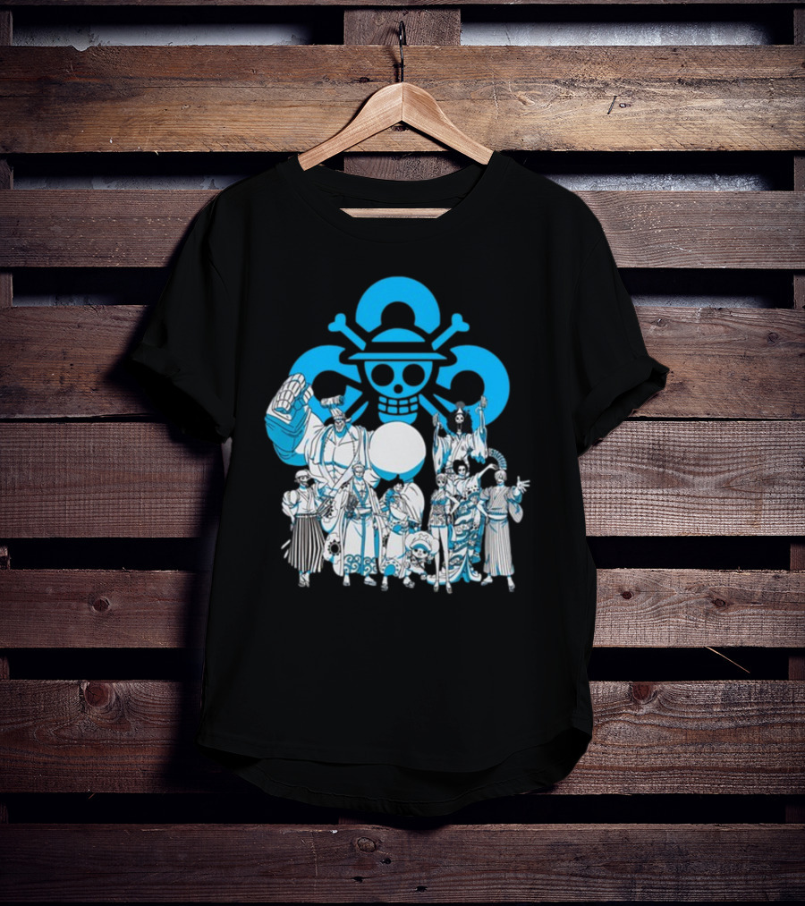 Cloud9 One Piece Collaboration Featuring Straw Hat Crew Skull T-Shirt
