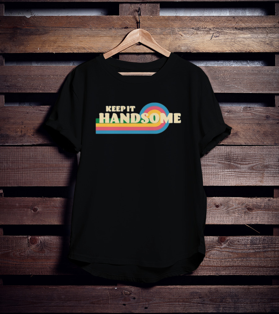 Keep It Handsome Retro Colorful Stripes T-Shirt