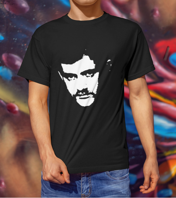 Patrick Cowley Black And White Face T-Shirt