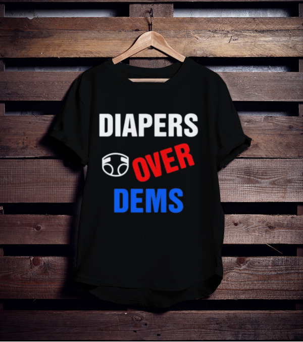 DIAPERS Icon OVER DEMS Political T-Shirt