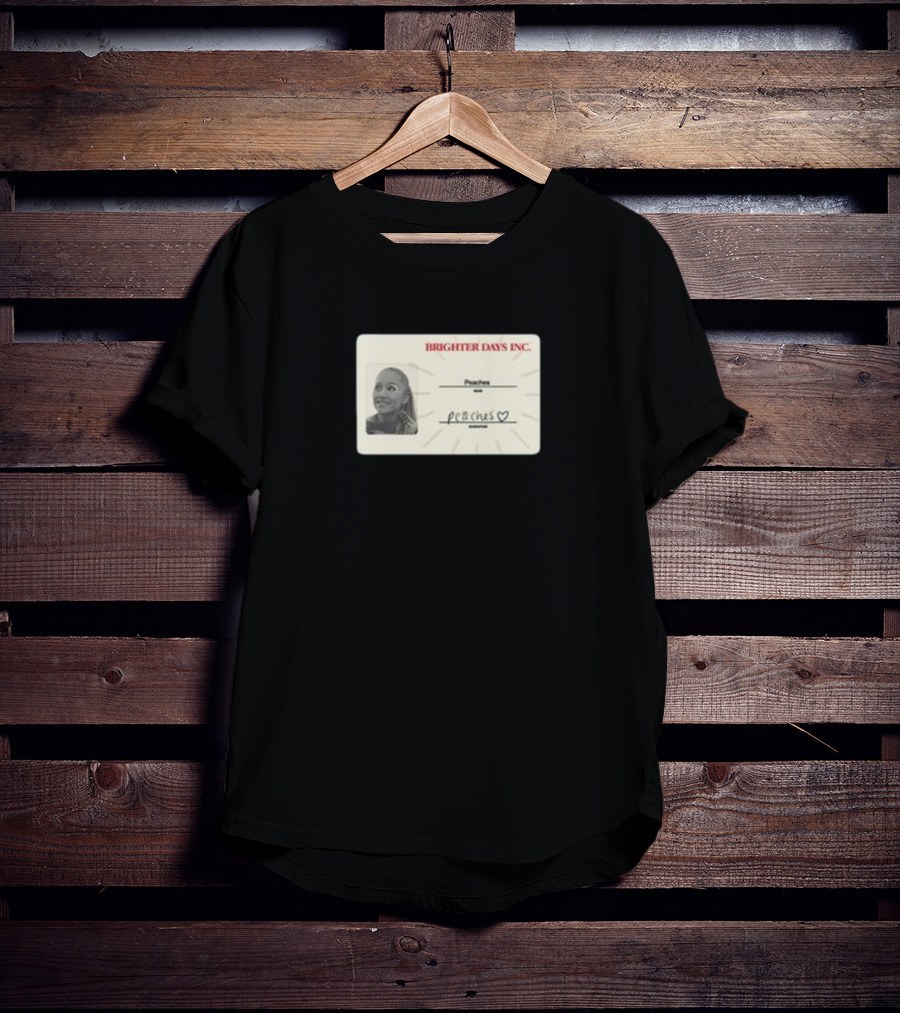 Brighter Days Inc Peaches Smiling Badge TeamAriana T-Shirt