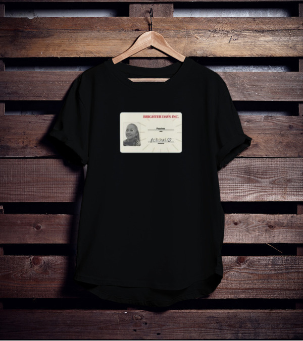 Brighter Days Inc Peaches Smiling Badge TeamAriana T-Shirt