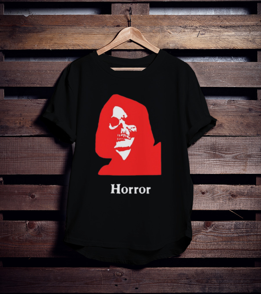 Lunchmeat Vhs Horror Reaper Marshall Julius Skull In Red Hood T-Shirt
