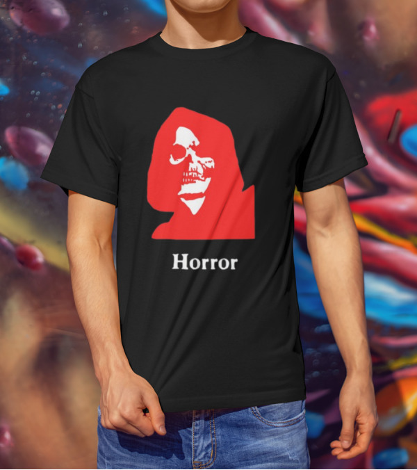 Lunchmeat Vhs Horror Reaper Marshall Julius Skull In Red Hood T-Shirt
