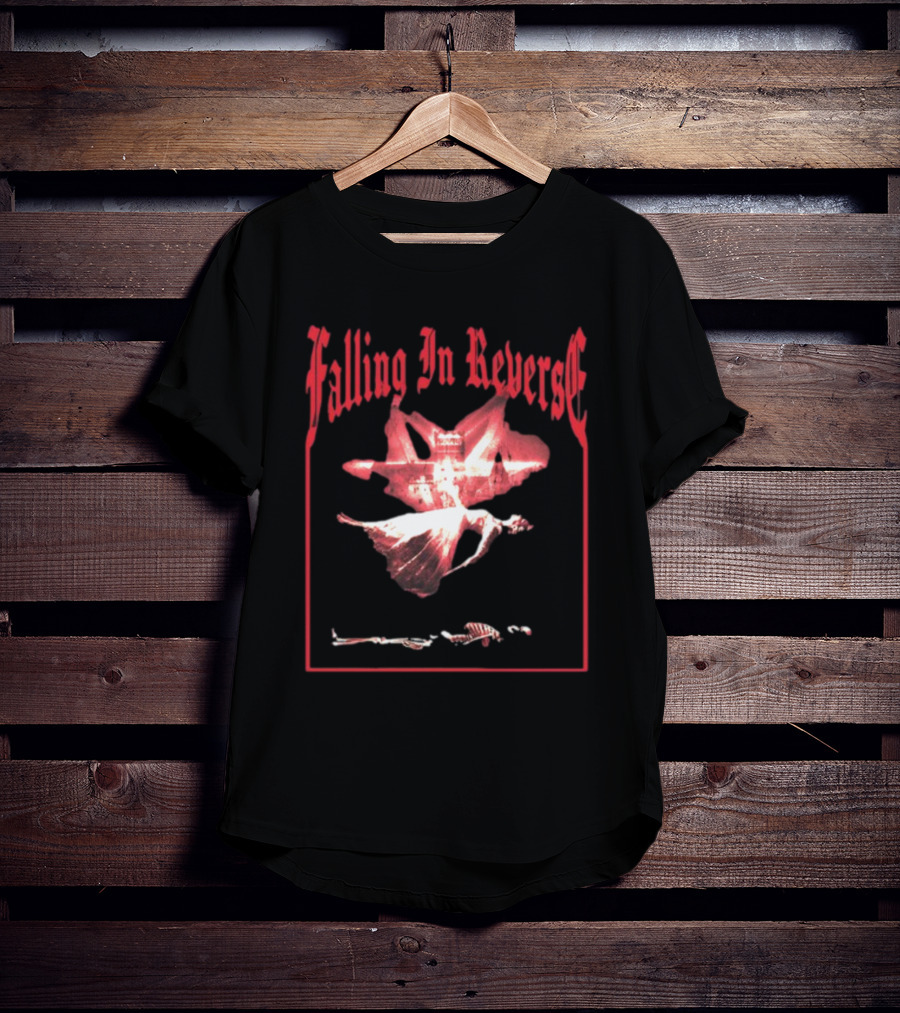 Falling In Reverse Floating Skeleton And Angel T-Shirt