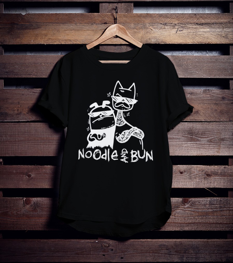 Noodleandbun Noodle And Bun The Duo Cats With Sunglasses T-Shirt