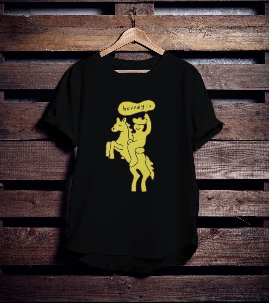 Hovvdy Jcrumb Cowboy On Horseback T-Shirt