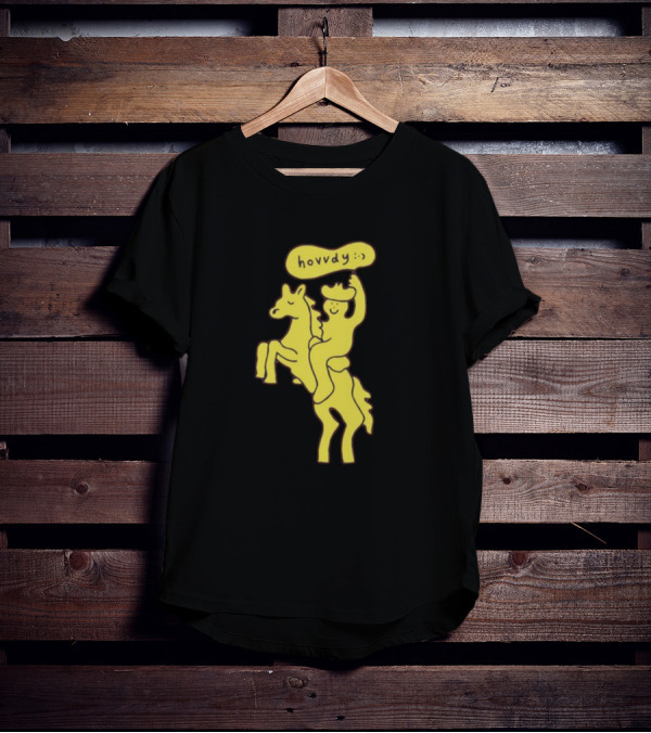 Hovvdy Jcrumb Cowboy On Horseback T-Shirt