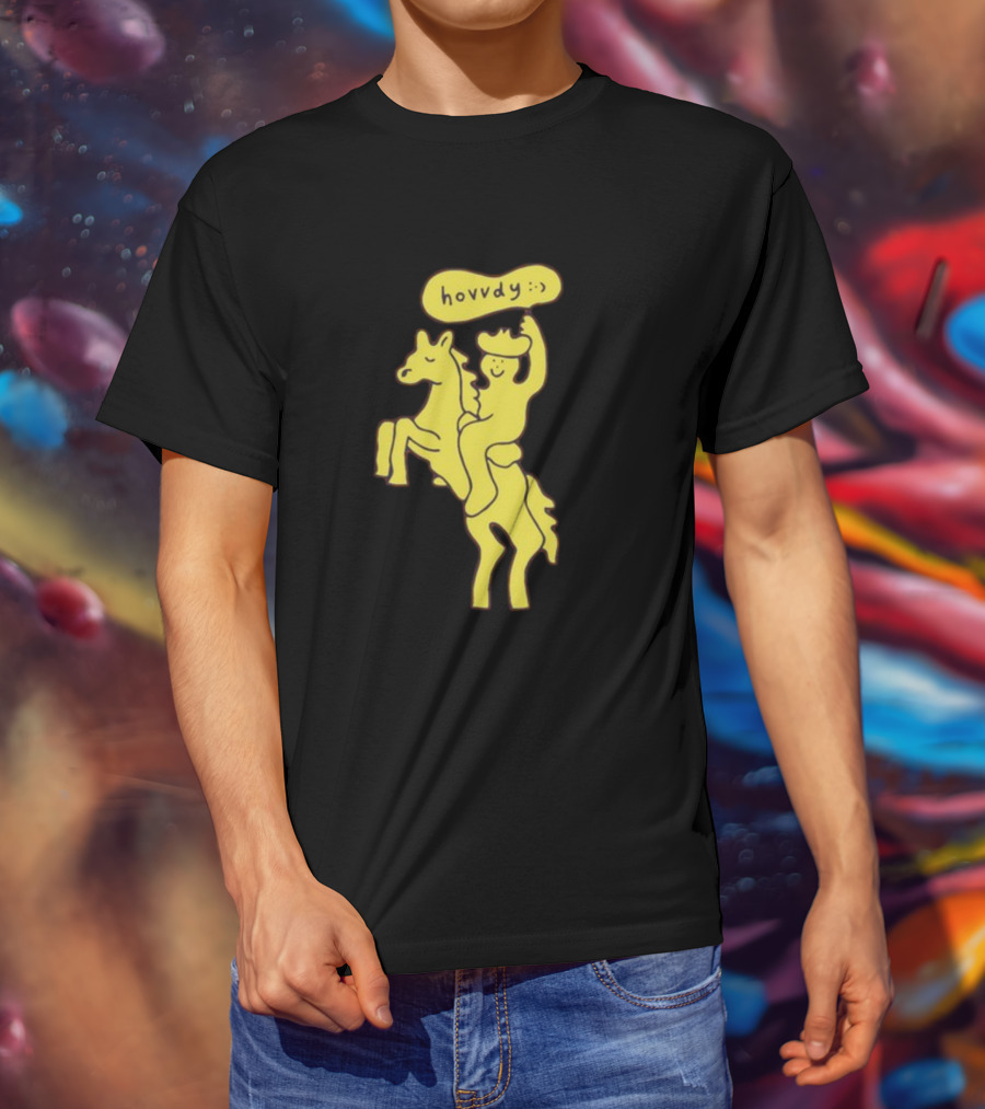 Hovvdy Jcrumb Cowboy On Horseback T-Shirt