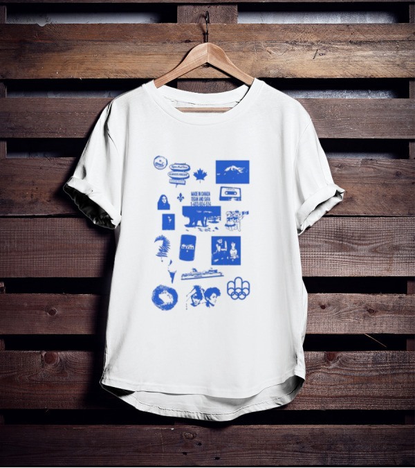 Tegan And Sara Made In Canada Polar Bear Cassette Maple Leaf Olympic Rings T-Shirt