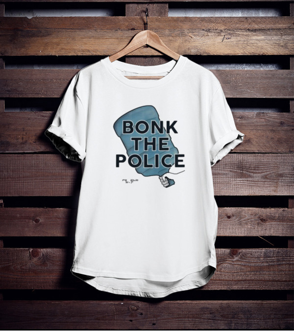Timecapsuledesign Bonk The Police Water Jug Meme T-Shirt