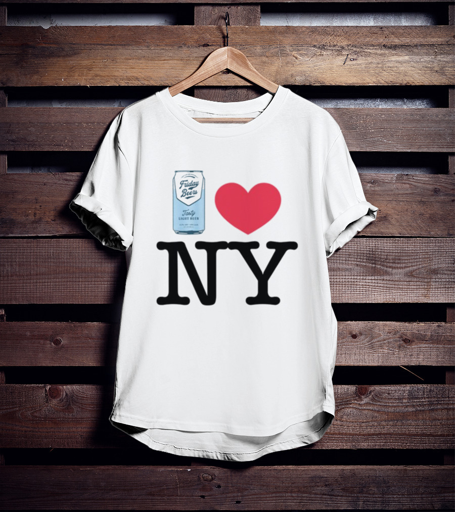 Friday Beers Tasty Light Beer I Love NY T-Shirt