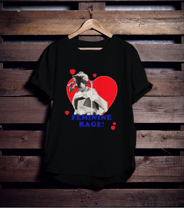 Taylor Swift Feminine Rage Sussy Swiftie Heart Stage Performance T-Shirt