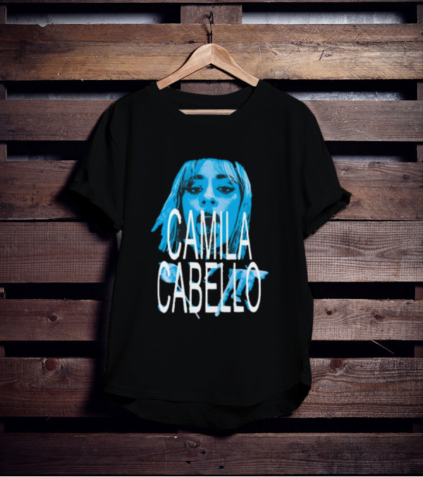 Camila Cabello Blue Portrait Portal Brazil C T-Shirt