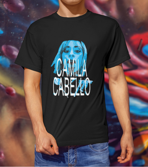 Camila Cabello Blue Portrait Portal Brazil C T-Shirt