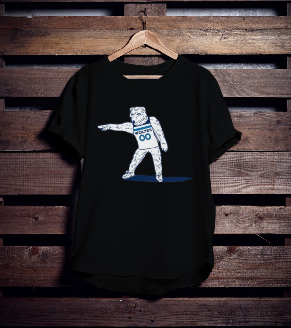 Wolves 00 Basketball Mascot Posing T-Shirt