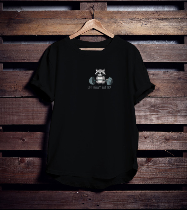 Goldenpump Raccoon Lift Heavy Eat Trash T-Shirt