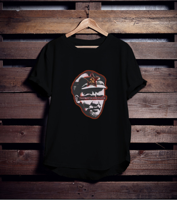 They Must Be Annihilated Soviet Star Lenin Bust Unwokeart Zine T-Shirt