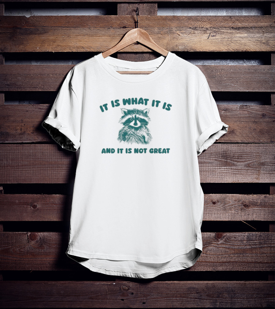 It Is What It Is And It Is Not Great Raccoon T-Shirt