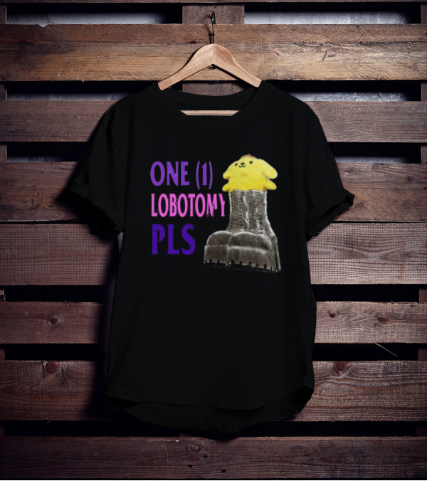 Jmcgg Pompompurin One 1 Lobotomy Pls Cute Character In Platform Boots T-Shirt