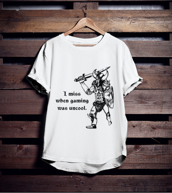 Hyperborean Heretic I Miss When Gaming Was Uncool Barbarian Warrior Vintage Nostalgia T-Shirt